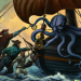 DALL·E 2023-03-11 18.09.28 - A classical painting depicting sailors doing battle with a Kraken, digital art.